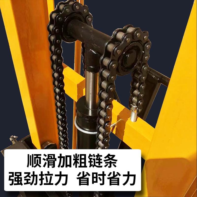CTY1吨2吨3吨手动堆高叉车1.6米2米2.5米液压升高车升降装卸车