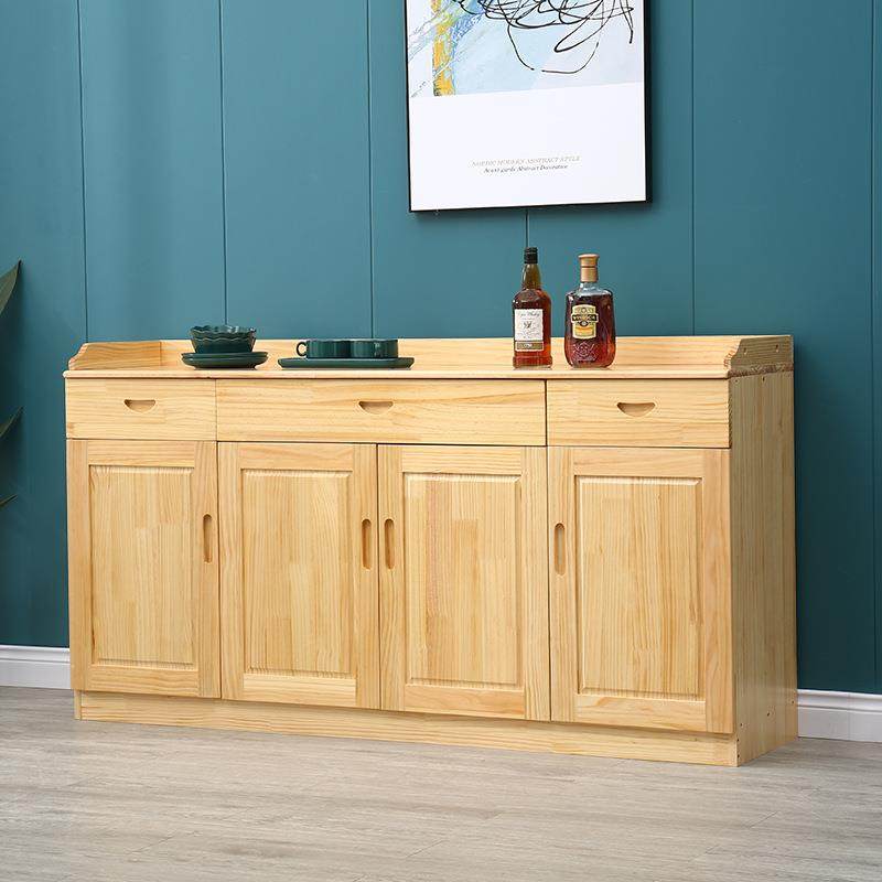 松木餐边柜茶水柜四门实木餐厅碗柜酒柜储物柜厨房厅柜家具餐边柜,住宅家具,餐边柜,淘宝优惠券,粉丝福利购,淘宝优惠卷