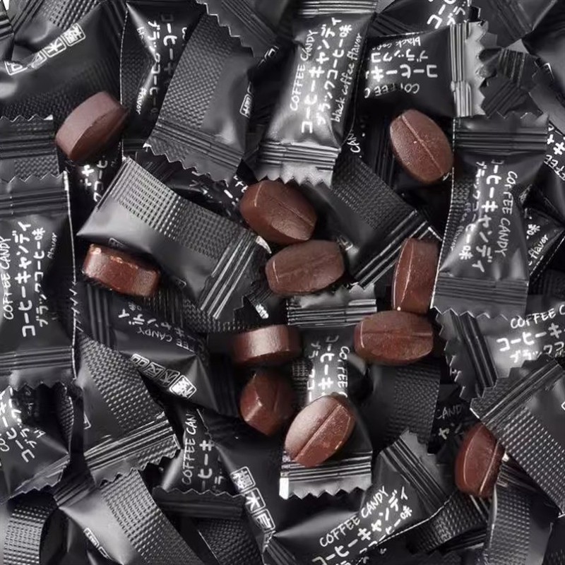-新日期樱木良品咖啡糖樱木町可咀嚼咖啡豆糖办公室休闲糖果压缩
