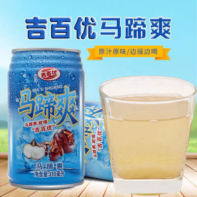 马蹄爽果肉荸荠饮料植物饮品畅销果汁整箱批解油腻饮料310ml*12罐