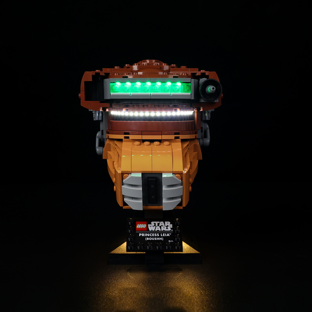 kgbox乐高75351莱娅公主头盔星球大战LED灯具积木玩具灯饰灯光