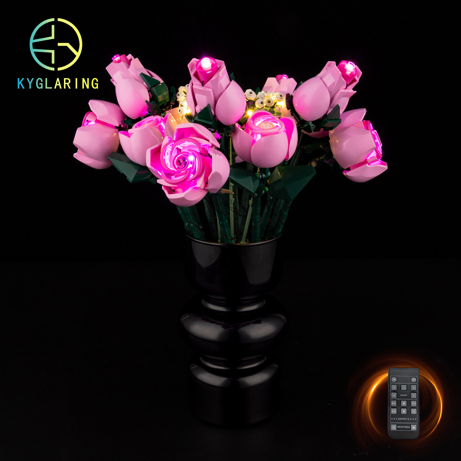 KGBOX10374玫瑰花束LED灯配件