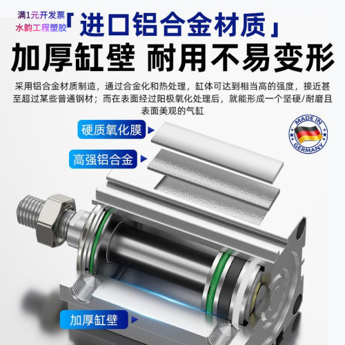 厂家直供薄型气缸SDA40/50/63*25