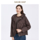 冬装 保暖外套 HAP莎瑞连帽羽绒服短款 休闲时尚 90白鸭绒 SHARI