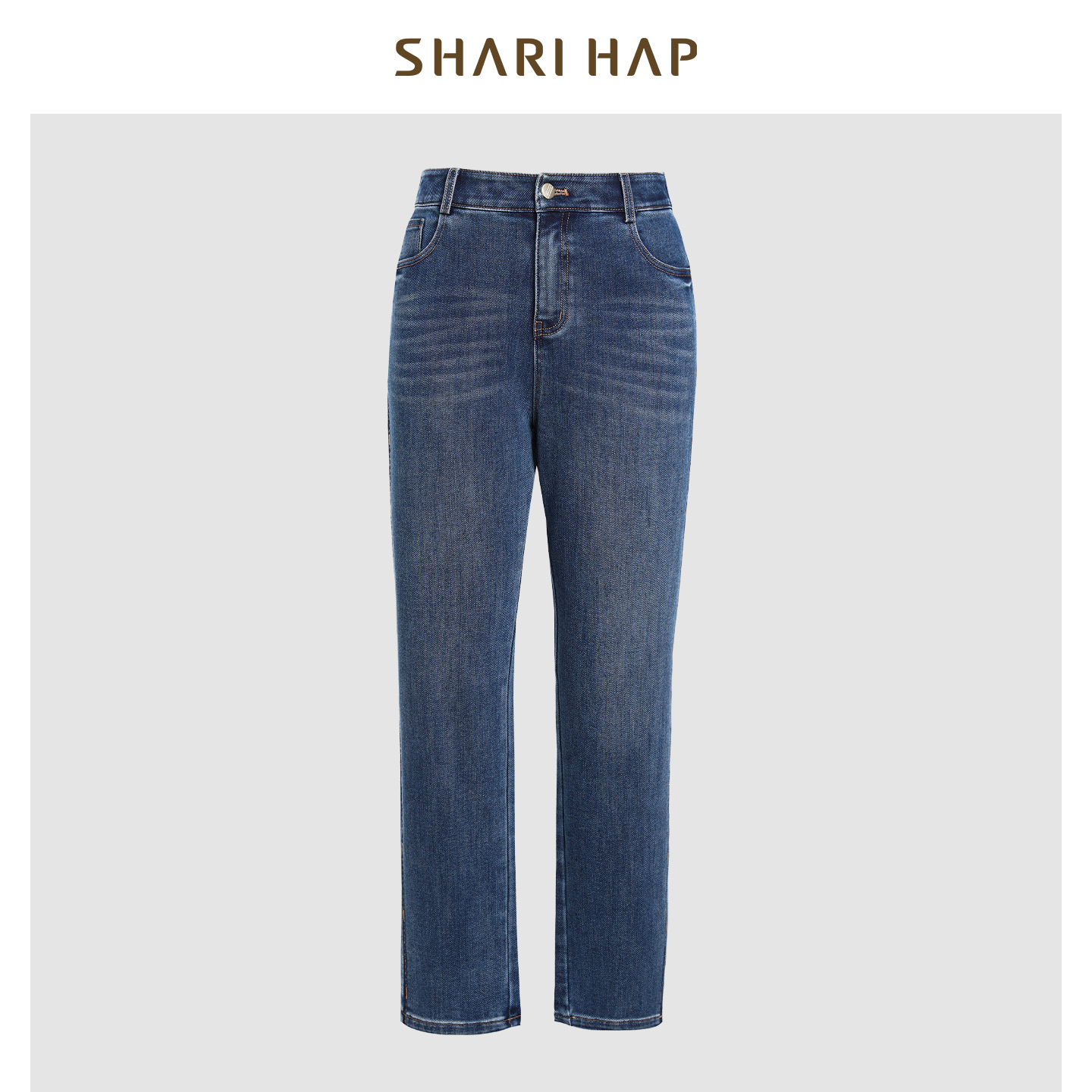 SHARI HAP烟管牛仔裤