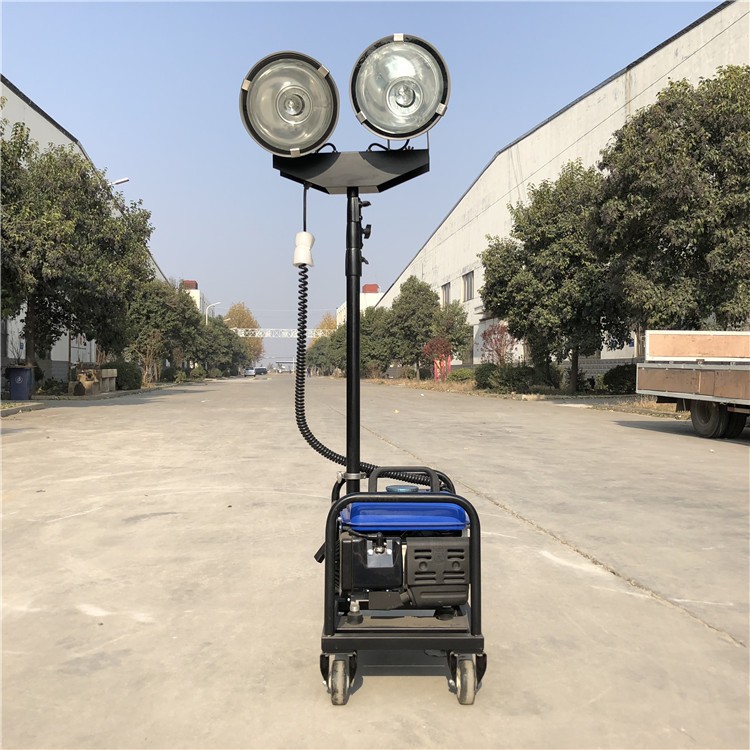 汽油雅马哈手推移动照明车 小巧玲珑光源足应急照明车 工程照明车