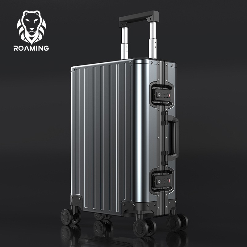 ROAMING 5520全铝镁合金行李箱万向轮拉杆箱24寸20旅行箱子