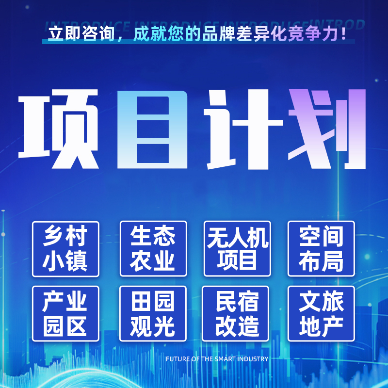 项目规划设计代做乡村振兴文旅产业田园无人接综合体村镇农庄小镇