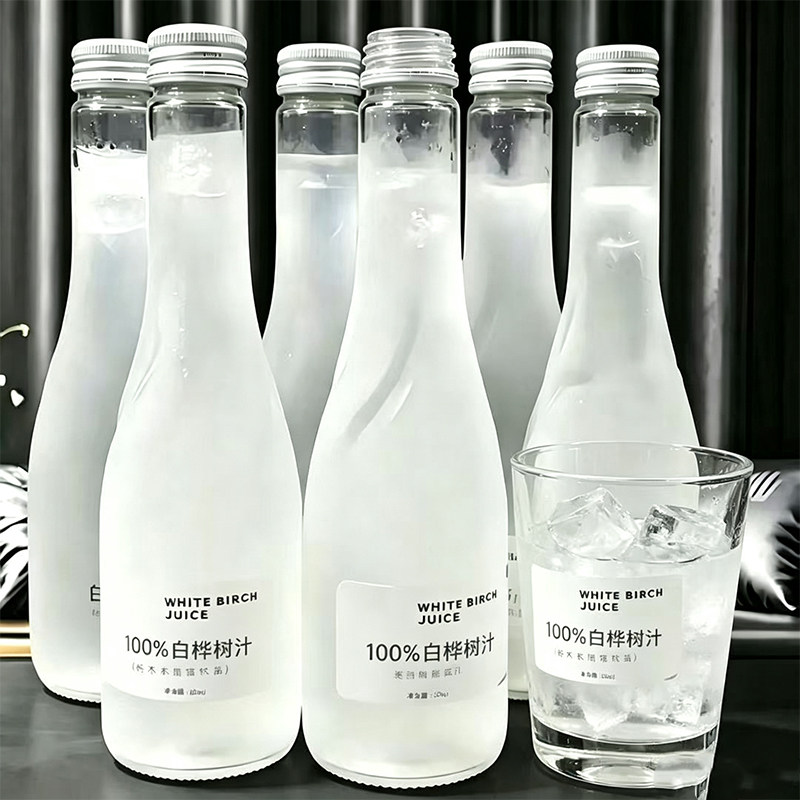 100%白桦树汁原汁原液0添加剂300ml*6瓶无菌灌装植物饮料全新日期