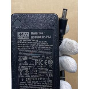 GST60A12-P1J明纬电源适配器12V5A