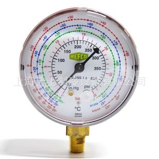 250 500 氟利昂加氟表头 原装 R22 REFCO威科冷媒压力表