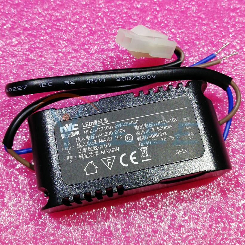 LED恒流源NLED-DR1001-9W-220-050输出电压：DC12-18