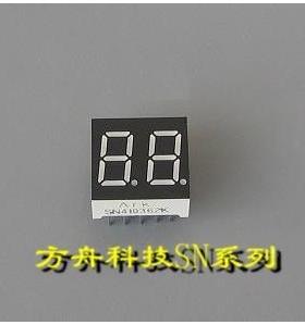 0.8英寸 2位共阴/共阳 动态高亮红色 数码管 HS220801K HS220801K