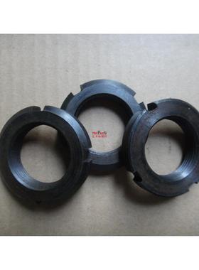 国标粗牙开槽圆螺母/四槽锁紧并帽/2牙圆螺母M16*2   M32*2 M38*2