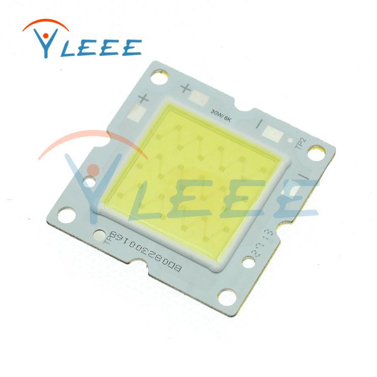 全新进口大功率LED灯珠 铜散热投光灯30W白光LED 6000K 集成光源