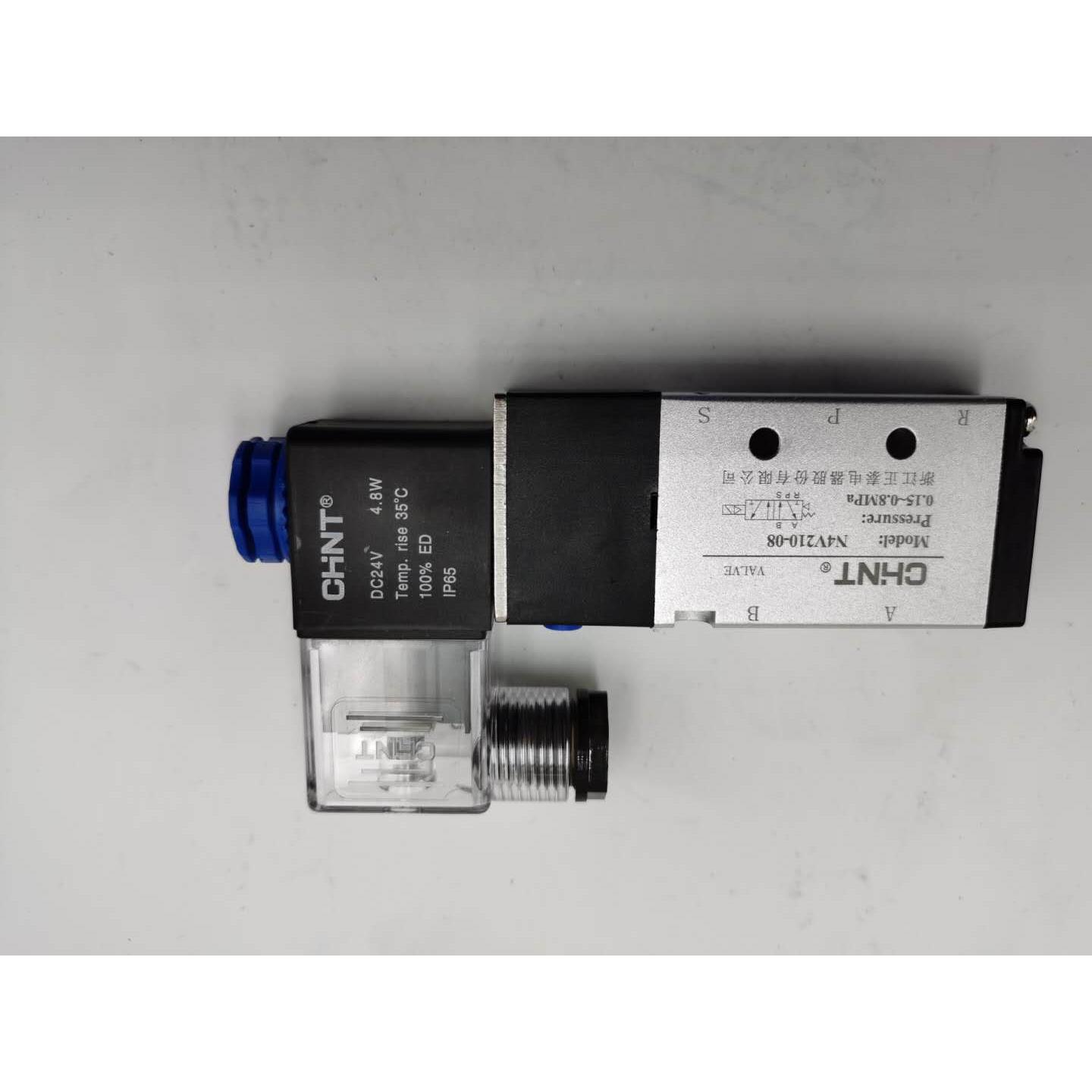 正泰电磁阀N4v210-08二位五通气动控制阀24v12v线圈电子 气阀220v