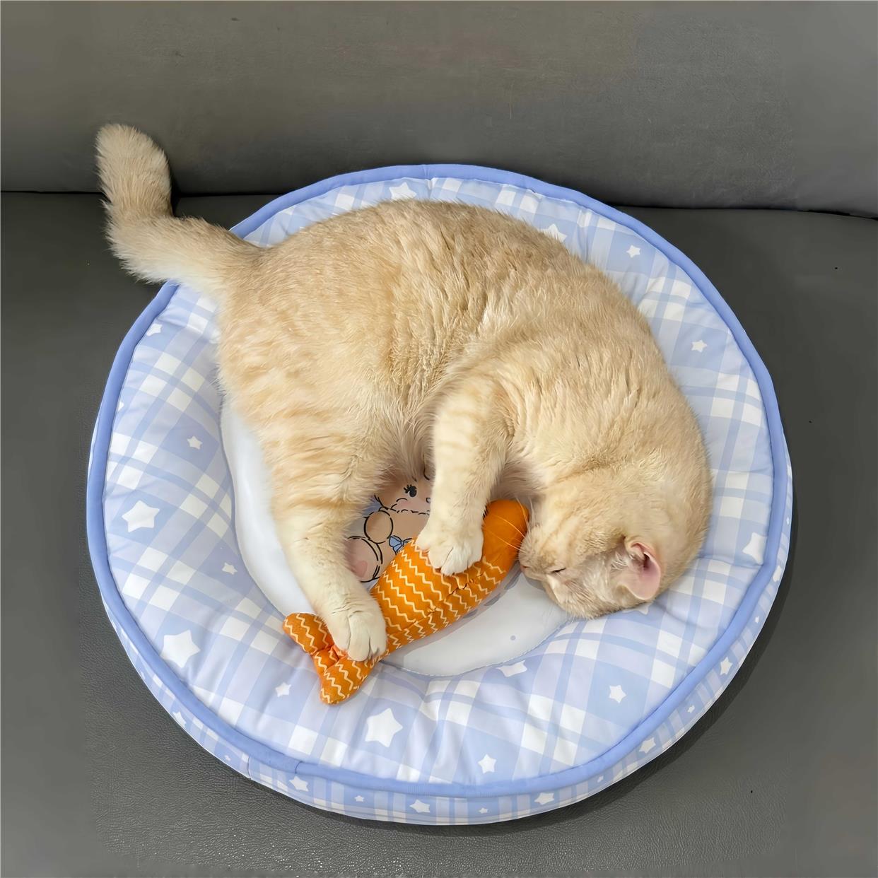 本喵爱睡冰冰垫！宠物冰垫凉窝凉席垫子猫窝猫咪夏季睡觉狗狗夏天