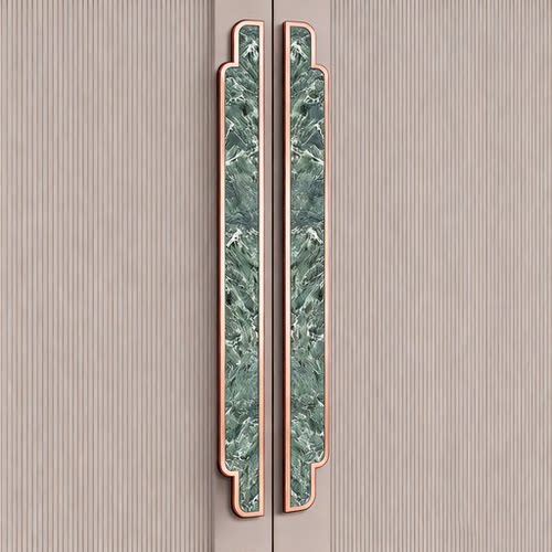 新中式玻璃门拉手对开门门把手对装会所酒店包厢实木门把手