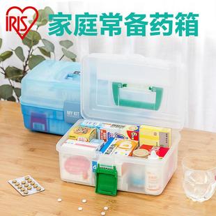 爱丽思IRIS 透明塑料药箱 多层医药箱家用药品箱医药储藏箱 小号