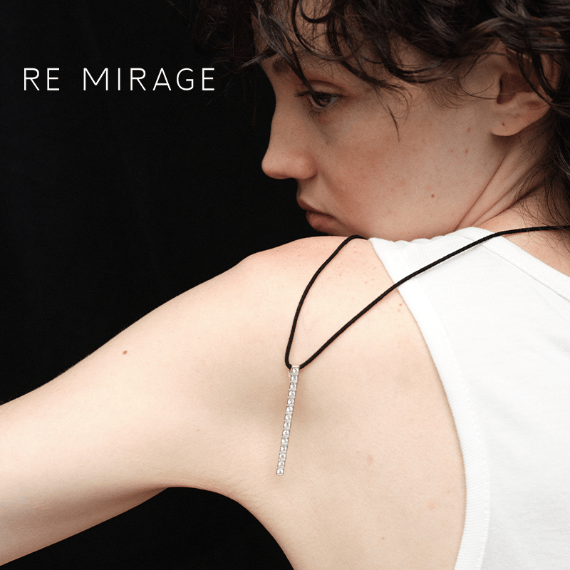 REMIRAGE纯银简约小冰块项链