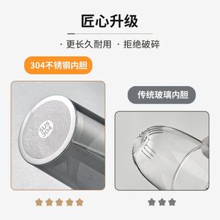专用喝茶杯子 玻璃泡茶杯家用加厚耐高温茶水分离绿茶杯办公室男士