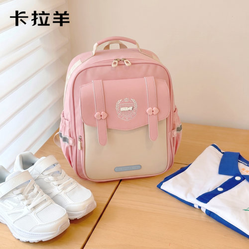 卡拉羊小学生轻便书包女童小背包