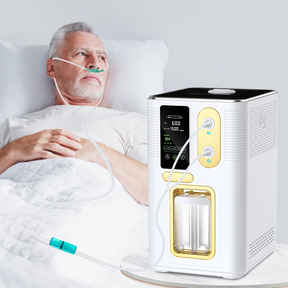 新品1500ml氢氧机 便携氢气机 家用制氢机氢氧一体机吸氢电解水富