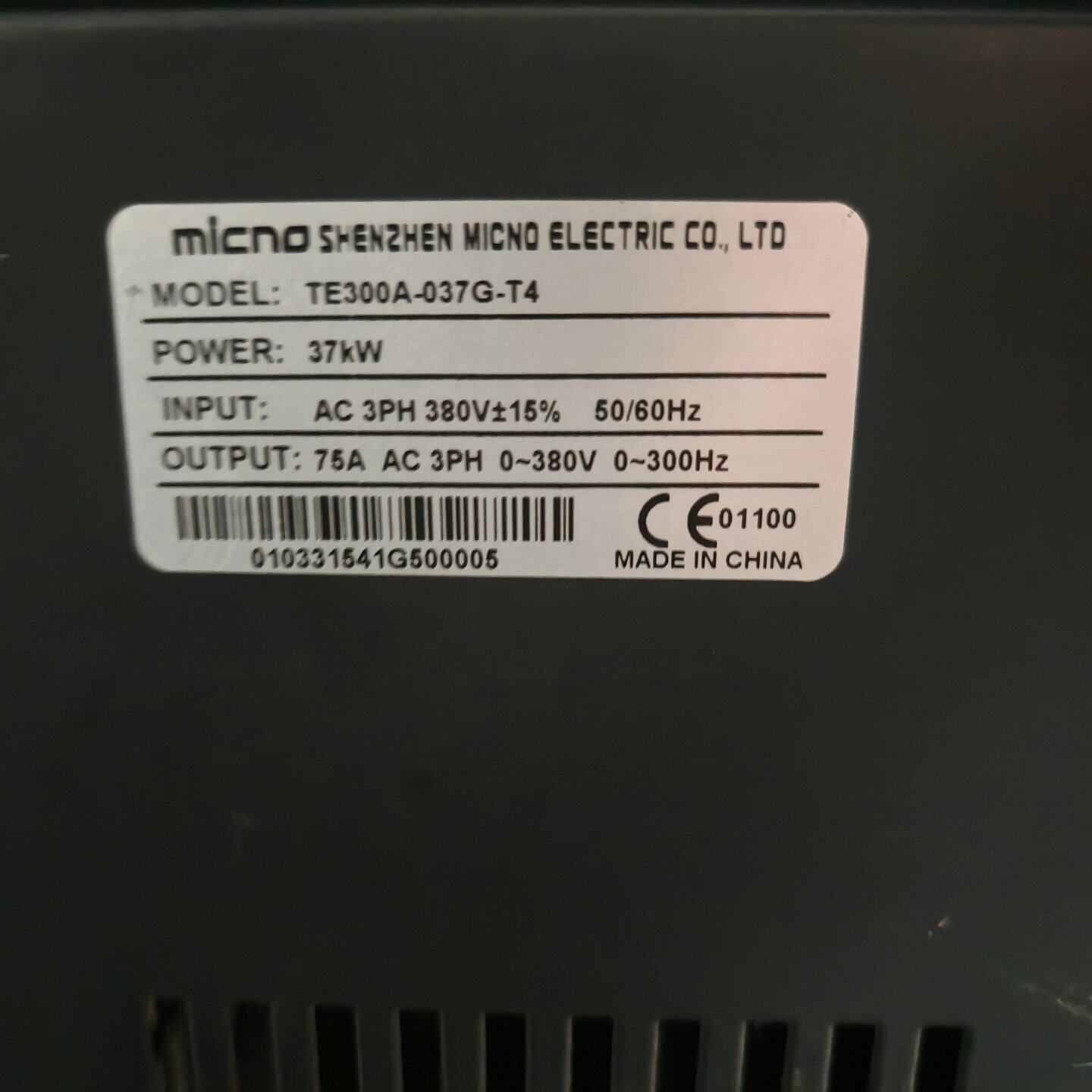 非标价迈凯诺TE300A变频器 TE300A-037G-T4修理