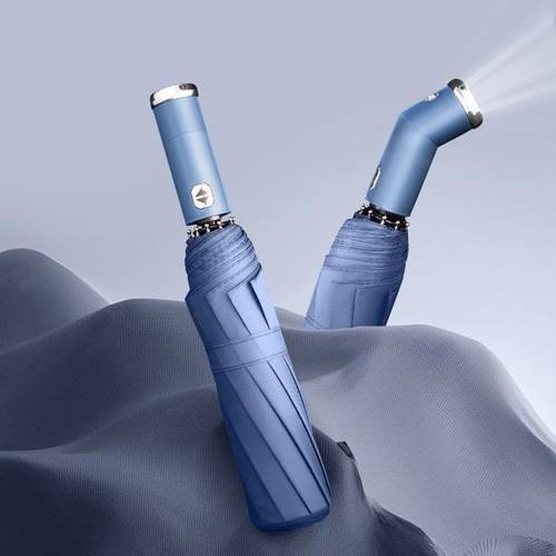 全自动雨伞车载反向防晒遮阳太阳伞晴雨两用带LED手电筒商务雨伞