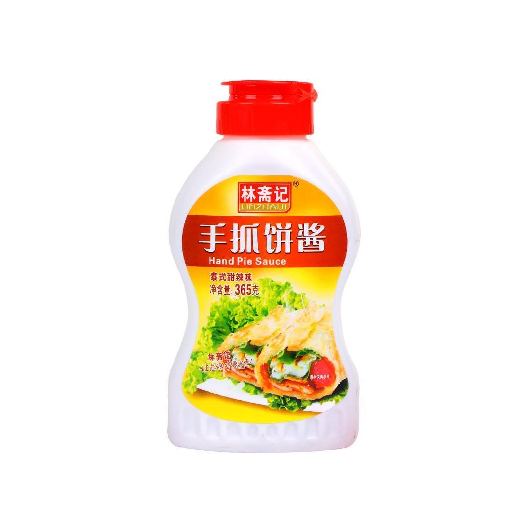 林斋记家用涂抹手抓饼酱泰式甜辣黑胡椒味番茄味意面春卷点蘸酱