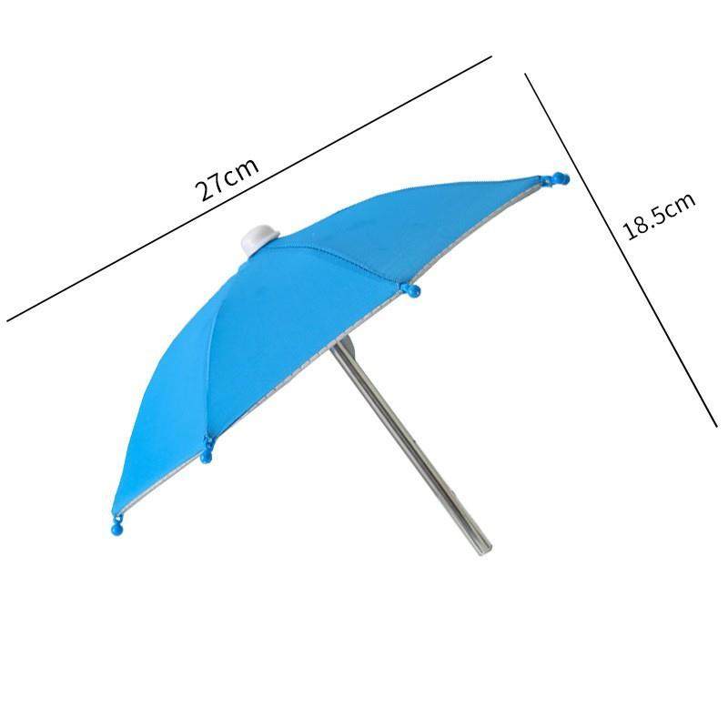 户外骑车迷你便捷小雨伞晴雨两用遮阳伞结实带可爱夹子支架可定制