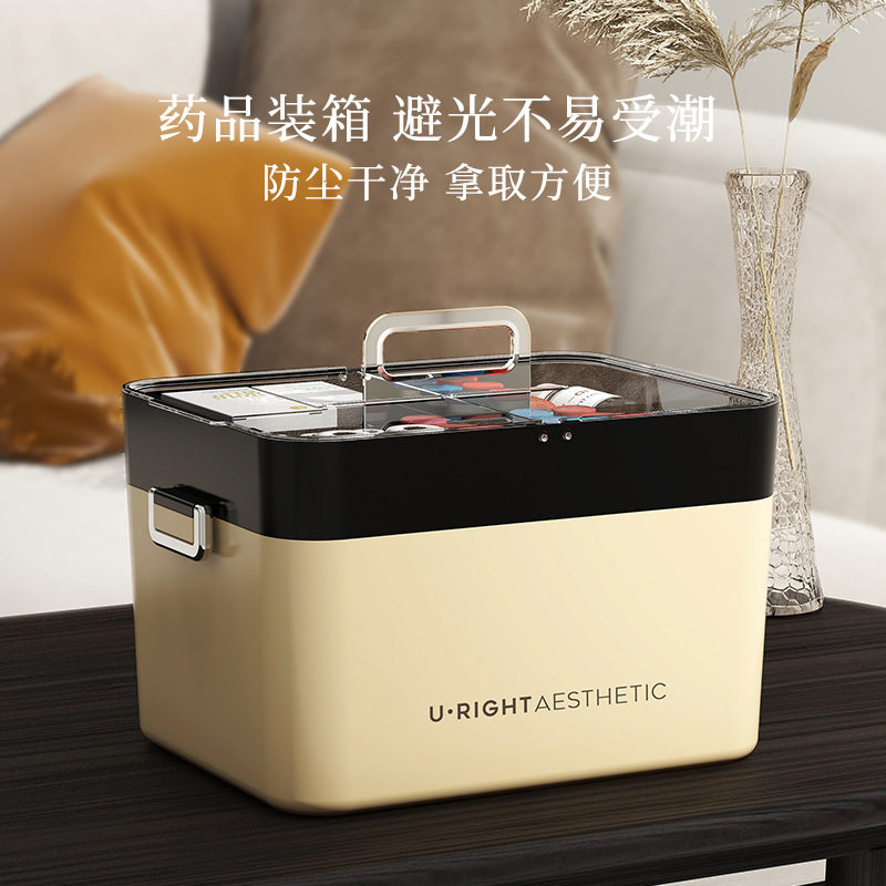 药箱家庭装家用大容量医药箱药物
