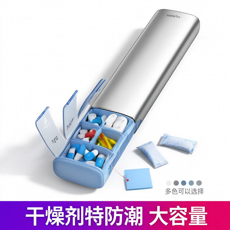 铝合金便携式药盒密封急救旅行户