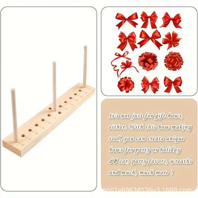 木质品蝴蝶结制作工具，实木打结工具，diy蝴蝶结工具木艺