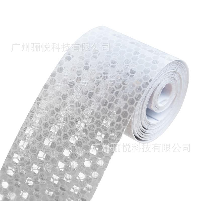 跨境热销5cm反光贴交通护栏警示柱反光贴纸弹力柱防撞反光条防水