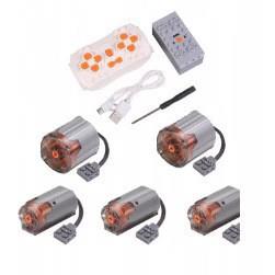 兼容乐高积木马达动力组电机遥控接收器锂电池玩具电池盒系列套装