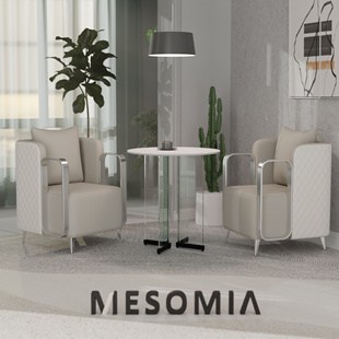 单人沙发椅子阳台喝茶桌椅酒店接待会客洽谈卧室轻奢高端桌椅组合