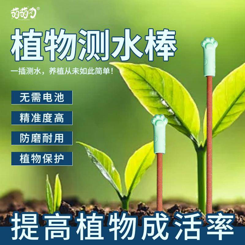 植物种植土壤水分测试棒养花多肉缺水检测提示仪器种花绿植湿度计