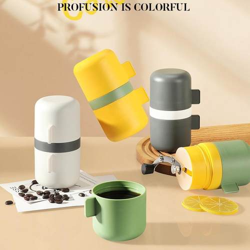 厂家手冲户外旅行咖啡研磨机咖啡杯咖啡机手动便携冲泡杯