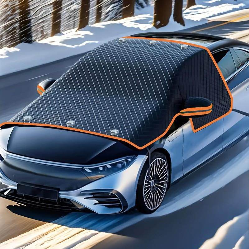 汽车防雪罩前挡防水牛津布遮雪挡防霜罩通用夏季防晒隔热遮阳挡