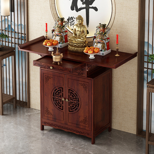 家用供桌佛台佛龛财神供奉桌佛柜实木立柜贡佛桌香案架子简约现代