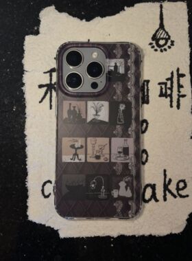 叶菽原创定制《蕾咖》新中式国风清冷小众高级感IMD双层适用苹果17/14/15/16promax磨砂亮面iPhone秋冬手机壳