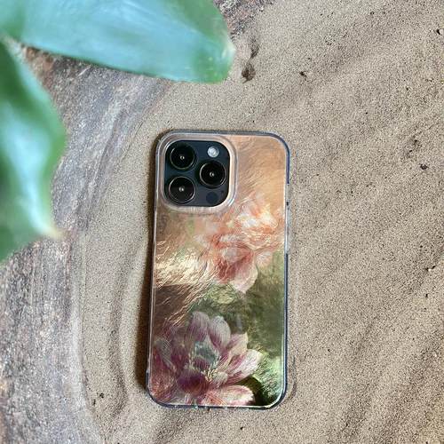 叶菽原创定制《鎏金荷》新中式国风小众高级感IMD双层适用苹果14/15/16/17promax富贵荷花iPhone苹果秋手机壳