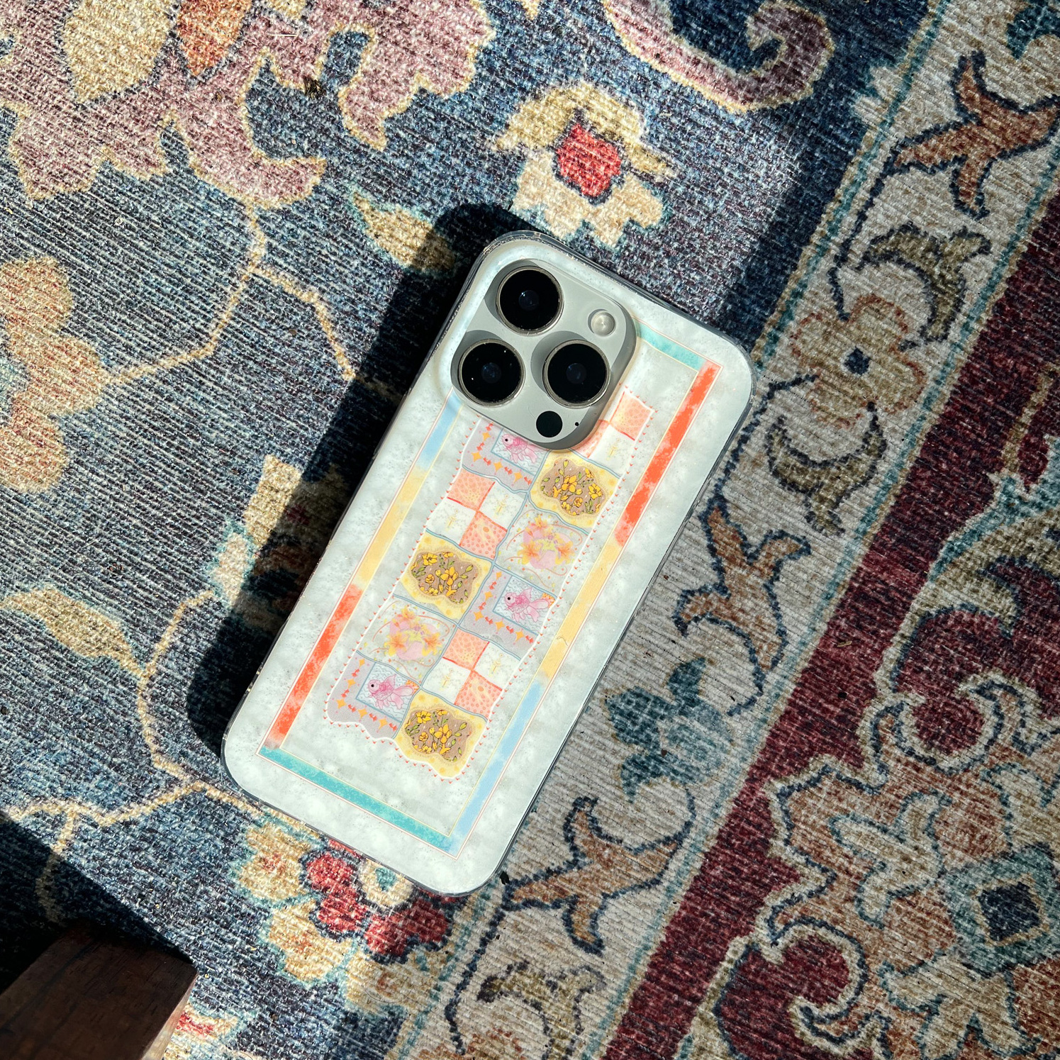 叶菽原创定制《彩趣鱼》新中式国风清冷小众高级感IMD双层苹果17/14/15/16promax趣味亮面iPhone秋冬手机壳