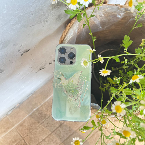 叶菽原创定制《蝶莺舞》新中式国风春意小众高级感IMD双层适用苹果17/14/15/16promax艺术iPhone亮面手机壳