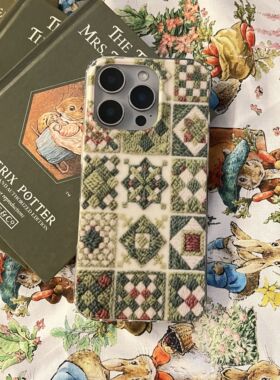 叶菽原创定制《绿织》新中式国风清冷小众高级感IMD双层适用苹果17/14/15/16promax磨砂亮面iPhone秋冬手机壳