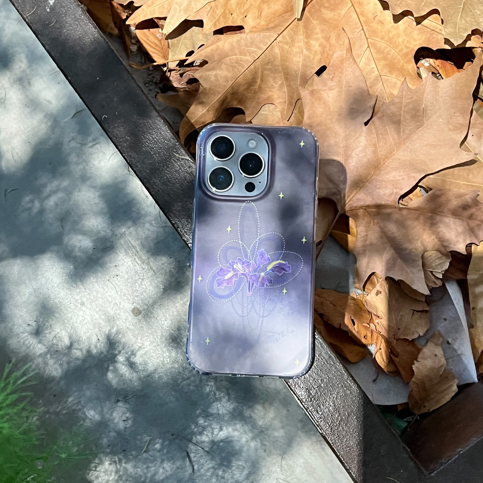 叶菽原创定制《紫星鸢》新中式国风春意小众高级感IMD双层适用苹果17/14/15/16promax艺术iPhone磨砂手机壳