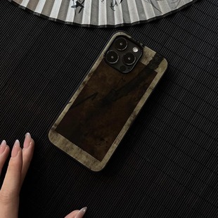 叶菽原创定制《枯枝》侘寂新中式国风小众高级感PC磨砂适用苹果13/14/15/16/17promax不会撞壳iPhone手机壳