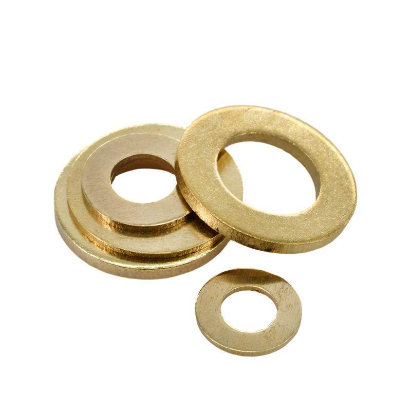 亿锢直销黄铜平垫片M2介子大平垫片M3金属螺丝隔离垫圈密封垫片