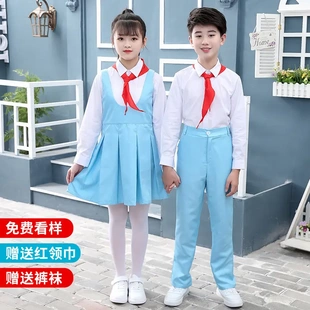 中小学生大合唱表演服儿童诗歌朗诵演出服千人献词团幼儿园校服新